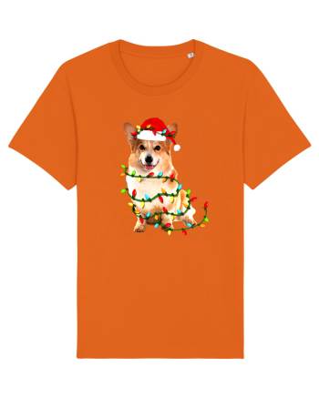 Corgi Christmas Light Bright Orange