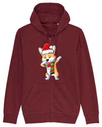 Corgi Dance Burgundy