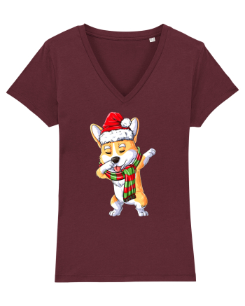 Corgi Dance Burgundy