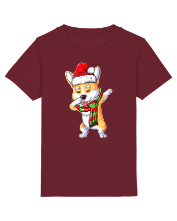 Corgi Dance Burgundy