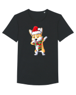 Corgi Dance Tricou mânecă scurtă guler larg Bărbat Skater