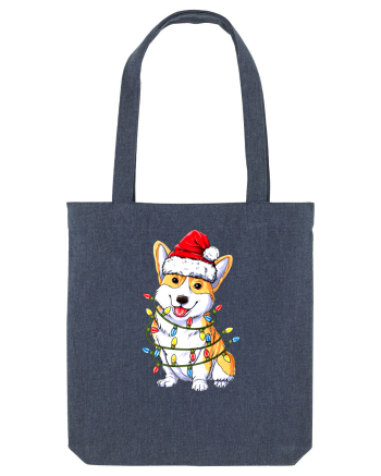 Corgi Xmas Light Midnight Blue