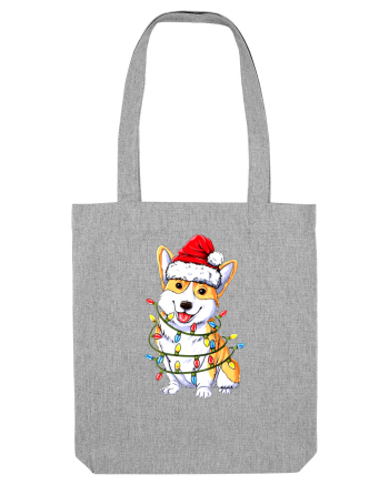 Corgi Xmas Light Heather Grey