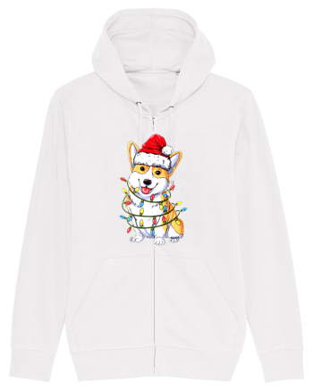 Corgi Xmas Light White