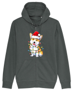 Corgi Xmas Light Hanorac cu fermoar Unisex Connector