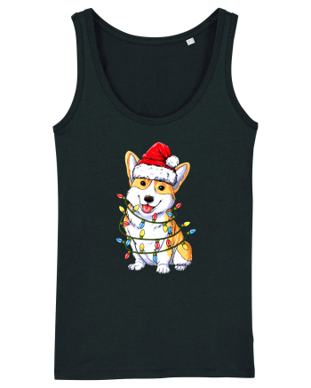 Corgi Xmas Light Black
