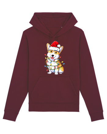 Corgi Xmas Light Burgundy