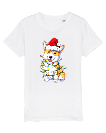 Corgi Xmas Light White