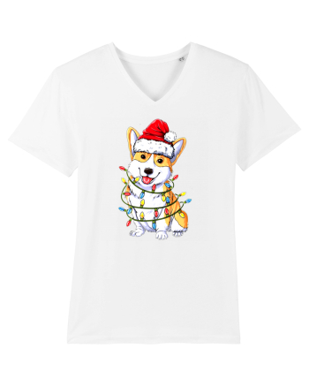 Corgi Xmas Light White