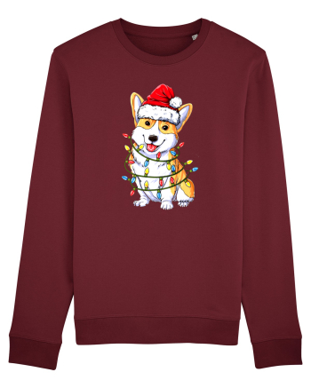 Corgi Xmas Light Burgundy