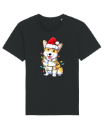 Corgi Xmas Light Tricou mânecă scurtă Unisex Rocker