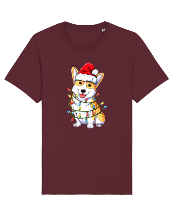 Corgi Xmas Light Burgundy