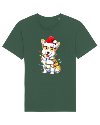 Corgi Xmas Light Bottle Green
