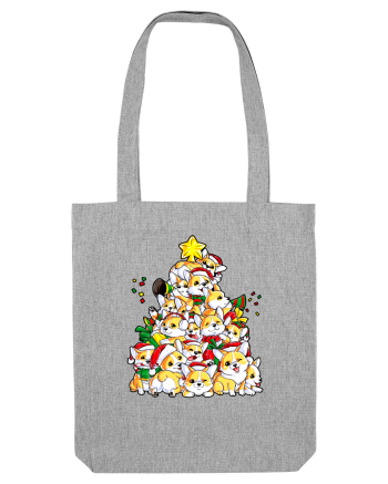 Corgi Xmas Tree Heather Grey
