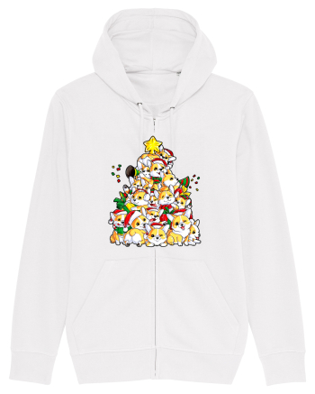 Corgi Xmas Tree White