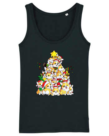 Corgi Xmas Tree Black