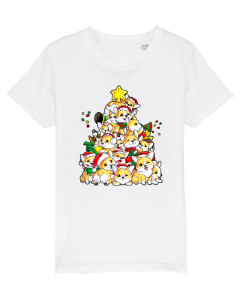 Corgi Xmas Tree White
