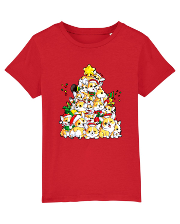Corgi Xmas Tree Red
