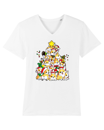 Corgi Xmas Tree White