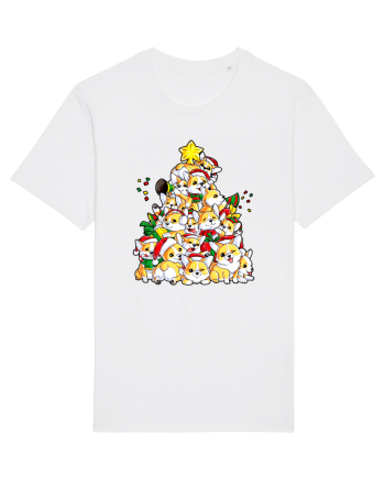 Corgi Xmas Tree White