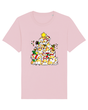Corgi Xmas Tree Cotton Pink
