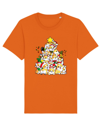 Corgi Xmas Tree Bright Orange