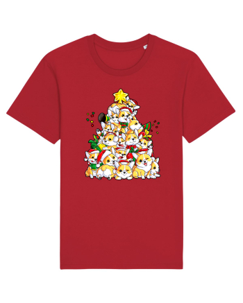 Corgi Xmas Tree Red