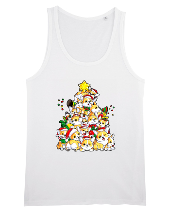 Corgi Xmas Tree White