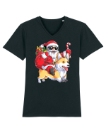 Corgisanta Tricou mânecă scurtă guler V Bărbat Presenter