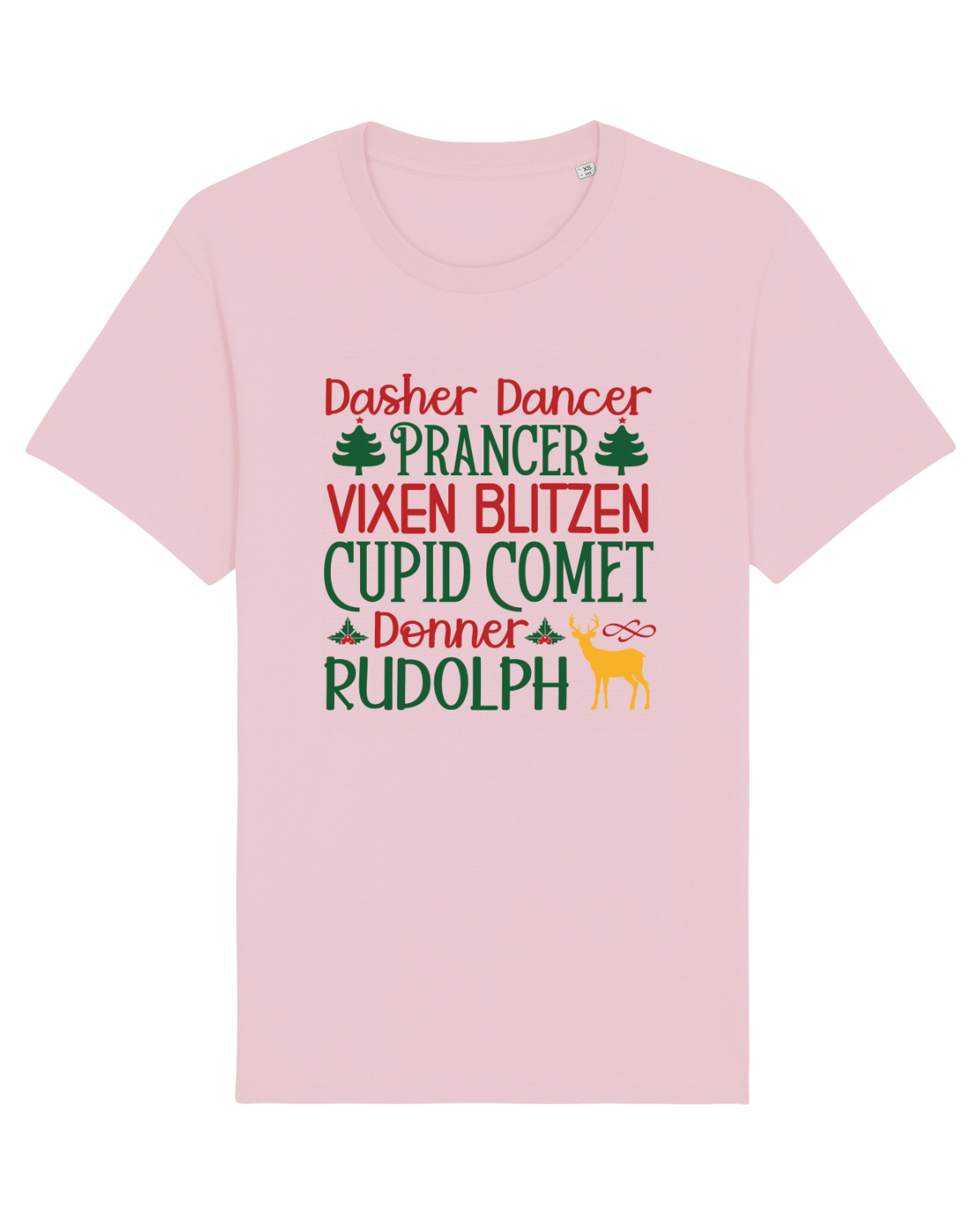 Tricou mânecă scurtă Unisex Rocker Cotton Pink