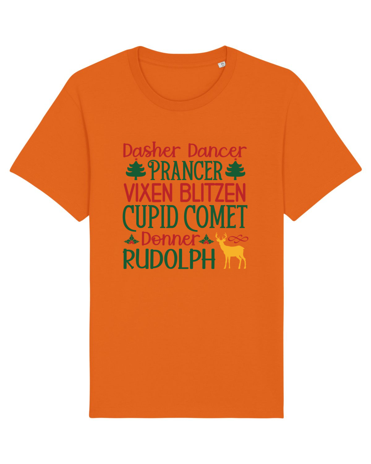 Tricou mânecă scurtă Unisex Rocker Bright Orange