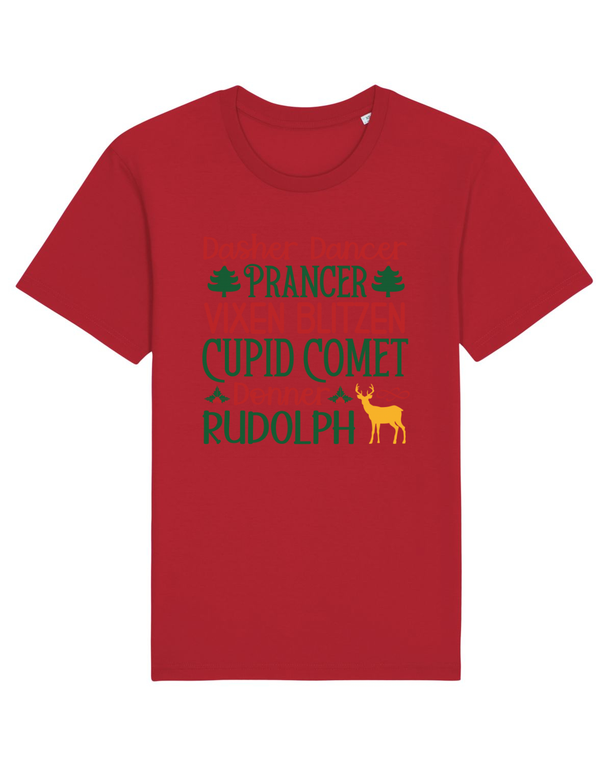 Tricou mânecă scurtă Unisex Rocker Red