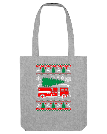 Fire Fighter Santa Heather Grey