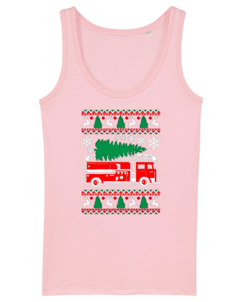 Fire Fighter Santa Cotton Pink