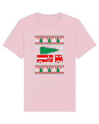 Fire Fighter Santa Cotton Pink