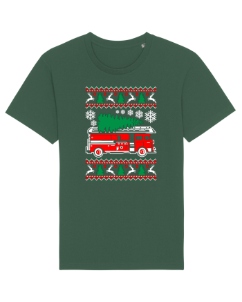 Fire Fighter Santa Bottle Green