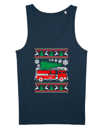 Fire Fighter Santa Navy