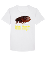 Cu inima cat un purice Tricou mânecă scurtă guler larg Bărbat Skater