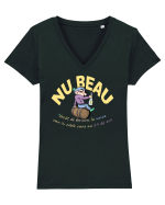NU BEAU DECAT...de fericire, la necaz sau in zilele cu 24h Tricou mânecă scurtă guler V Damă Evoker