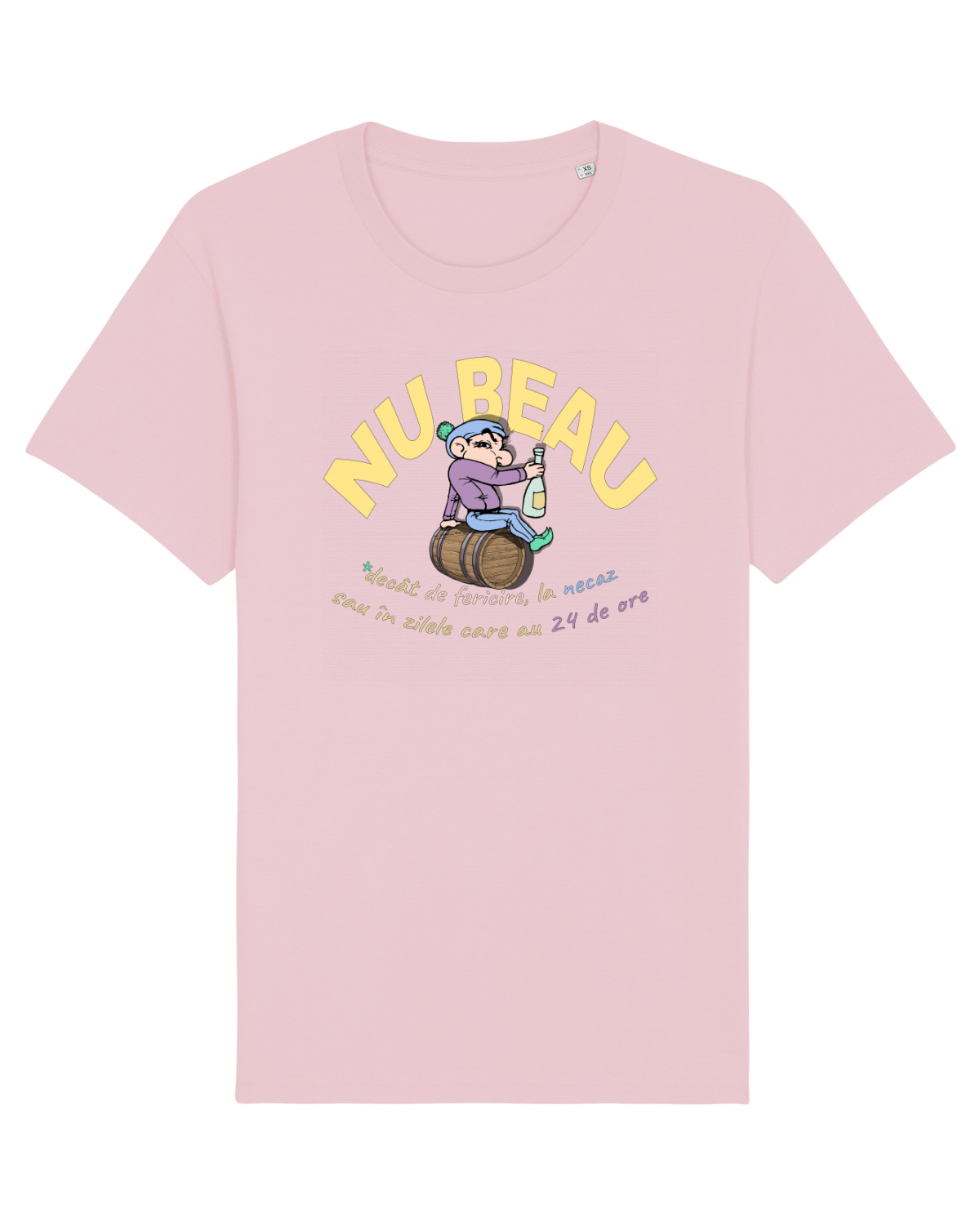Tricou mânecă scurtă Unisex Rocker Cotton Pink