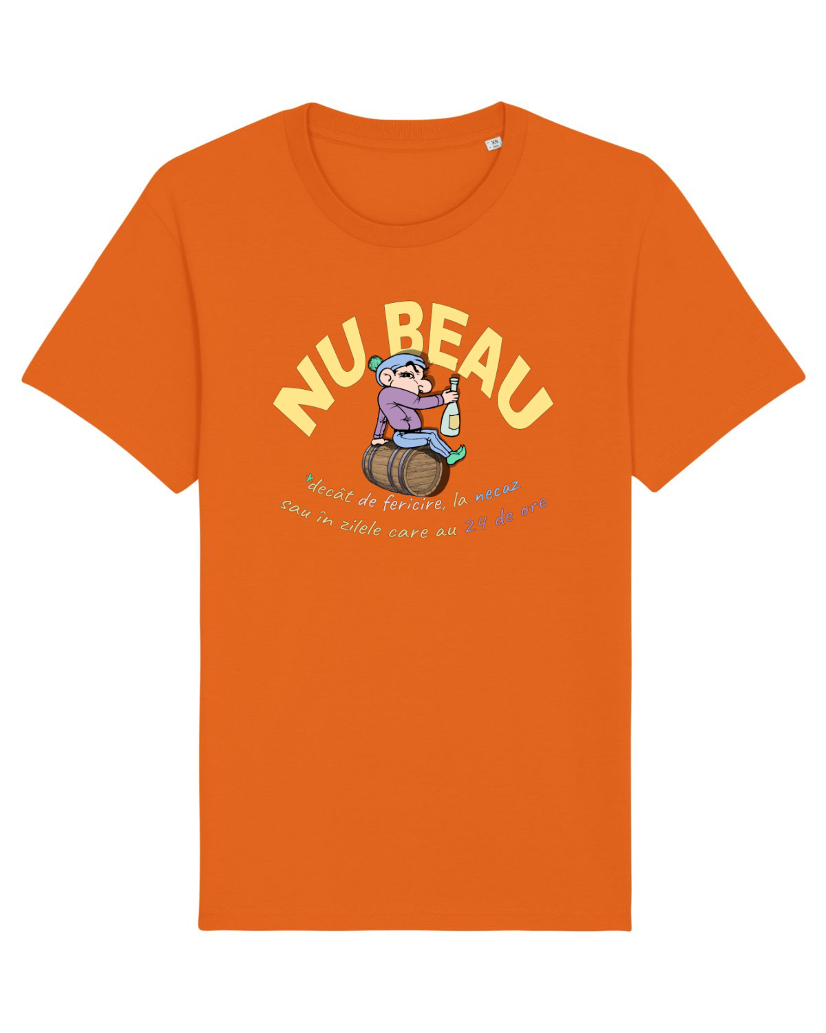 Tricou mânecă scurtă Unisex Rocker Bright Orange