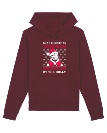 Grab Christmas By The Holly Burgundy