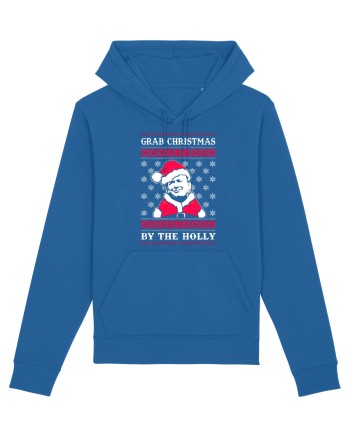 Grab Christmas By The Holly Royal Blue