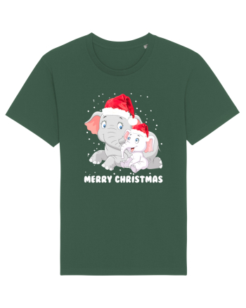Merry Christmas Bottle Green