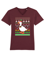 Merry Duckmas Tricou mânecă scurtă guler V Bărbat Presenter