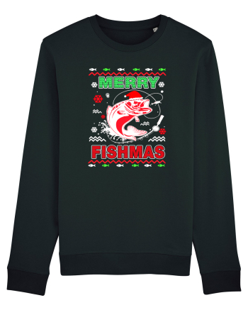 Merry Fishmas Ugly Black