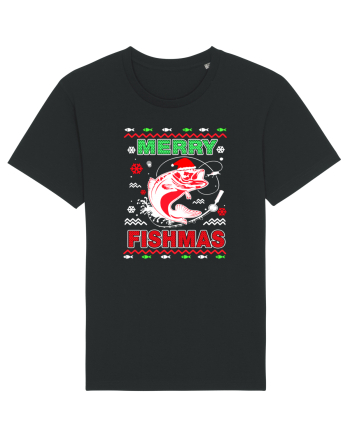Merry Fishmas Ugly Black