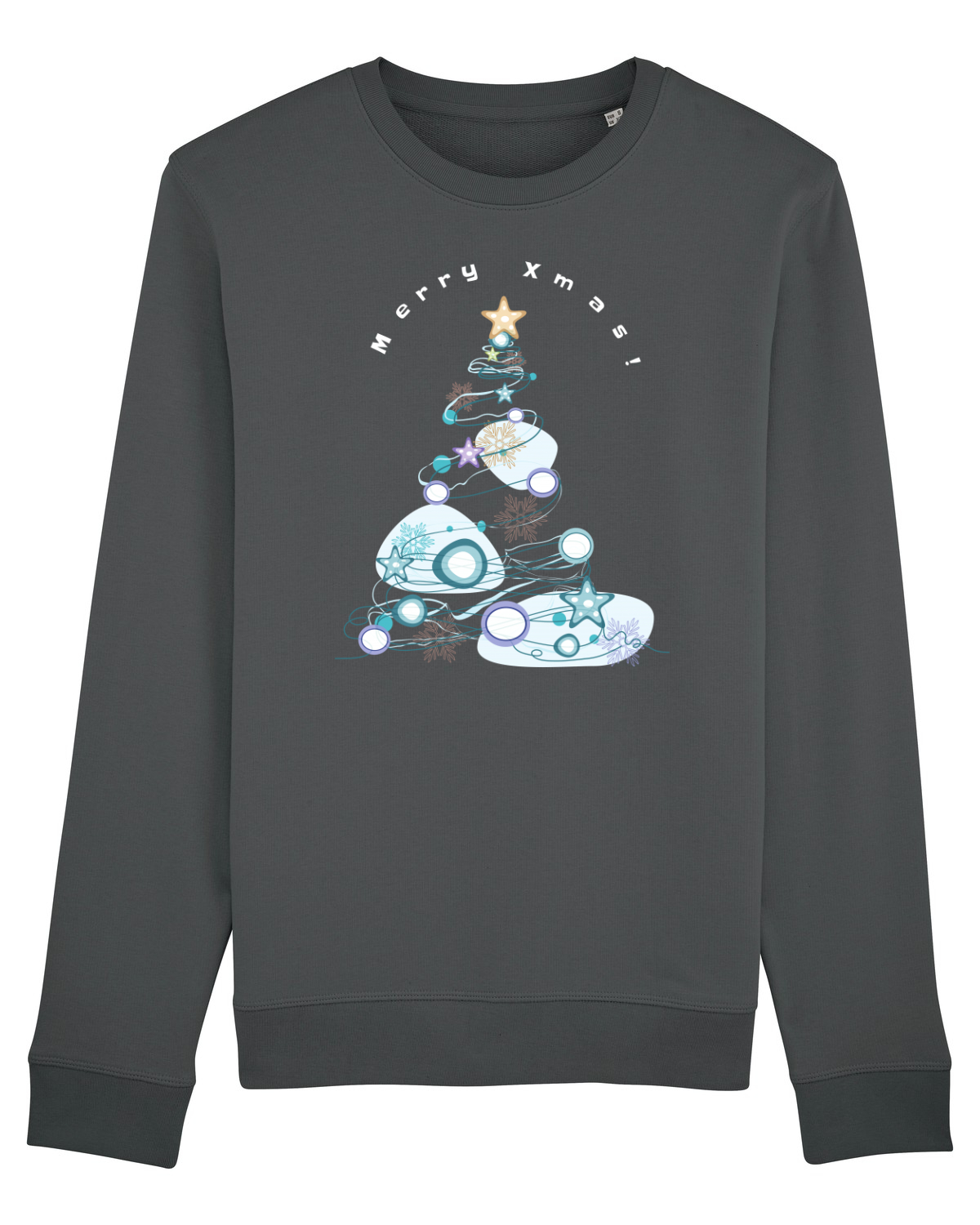 Bluză mânecă lungă Unisex Rise Anthracite