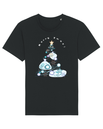 Merry Xmas Tree Black