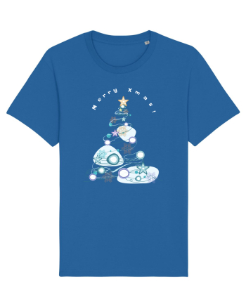 Merry Xmas Tree Royal Blue